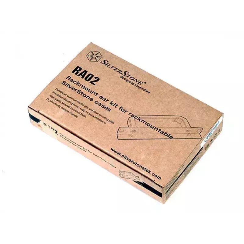 SilverStone SST-RA02B Kit di montaggio rack per case GD07/GD08/GD09/GD10, nero