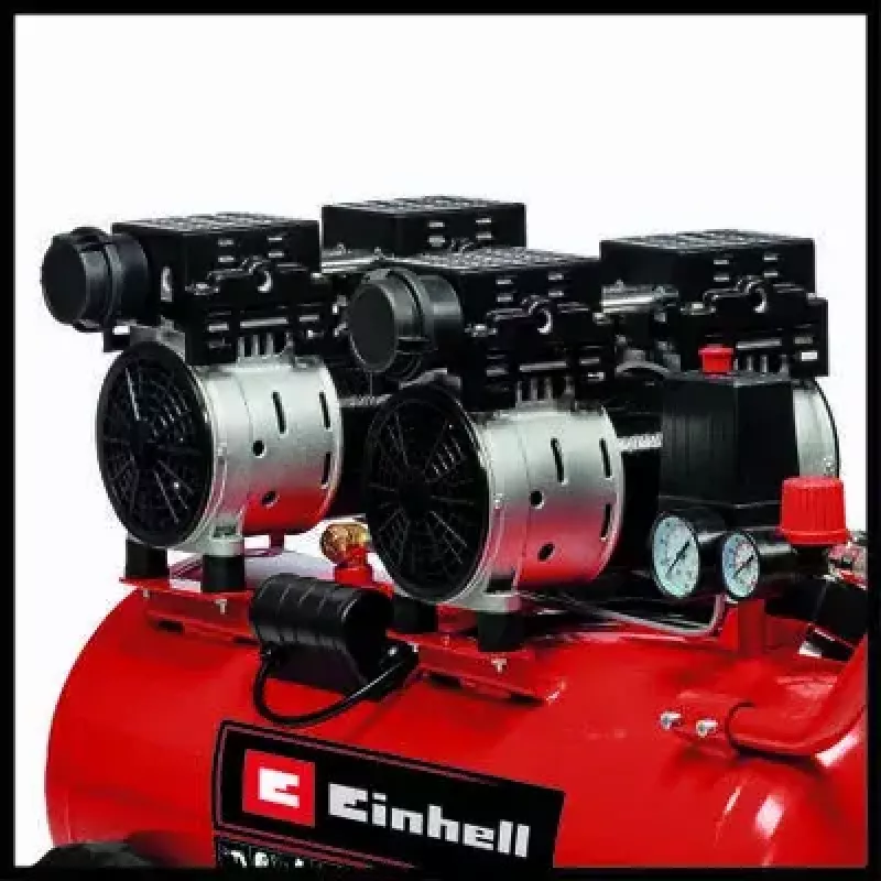 Einhell TE-AC 50 Silent 4020620 compressore d'aria, 1500 W, 50 l, 8 bar, rosso/nero