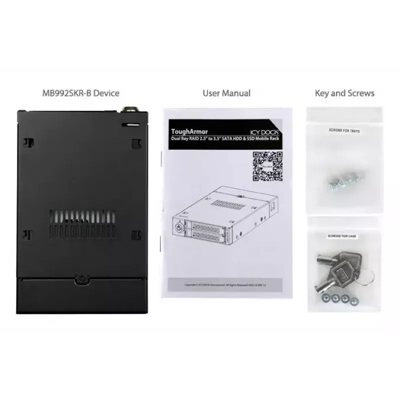 Case per storage Icy Dock ToughArmor MB992SKR-B