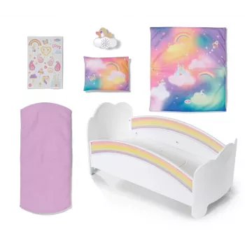Letto per bambole ZAPF creation BABY born letto arcobaleno 835999 per bambole da 43 cm