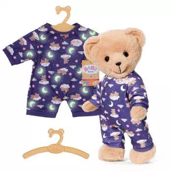 BABY born Teddy pigiama Glow in the Dark, tutina per bambola, 1 anno