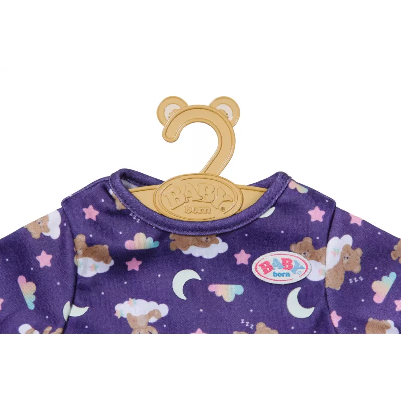 BABY born Teddy pigiama Glow in the Dark, tutina per bambola, 1 anno