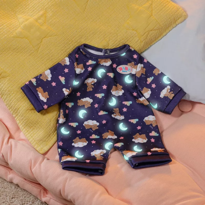 BABY born Teddy pigiama Glow in the Dark, tutina per bambola, 1 anno