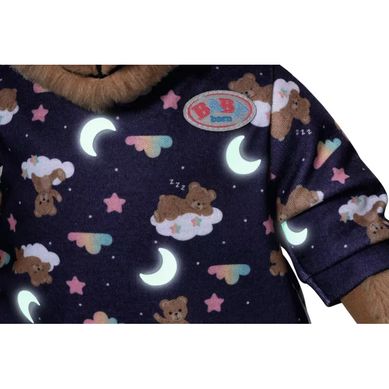 BABY born Teddy pigiama Glow in the Dark, tutina per bambola, 1 anno