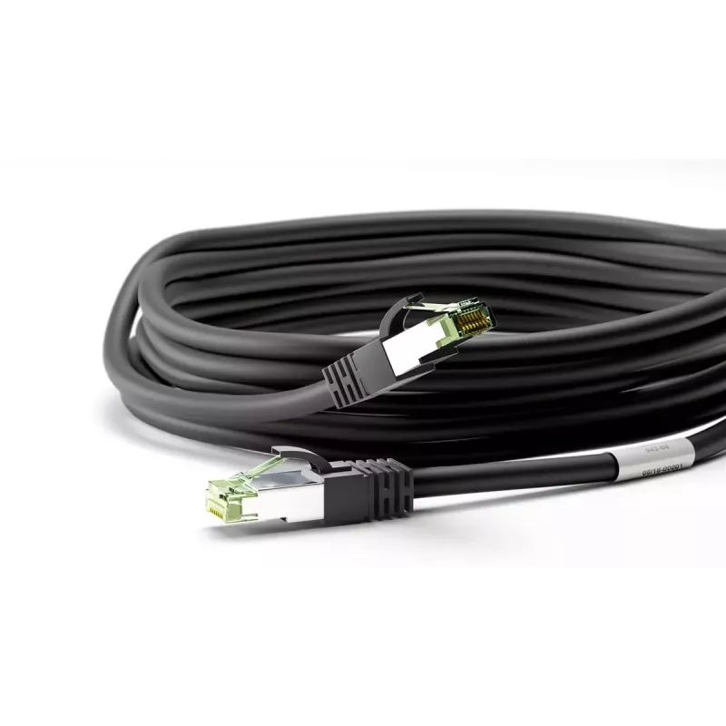 Cavo di rete Wentronic 66719 Cat8.1 S/FTP 0,25 m nero
