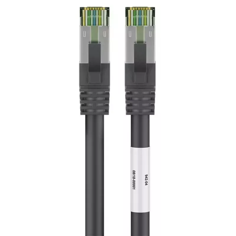 Cavo di rete Wentronic 66719 Cat8.1 S/FTP 0,25 m nero