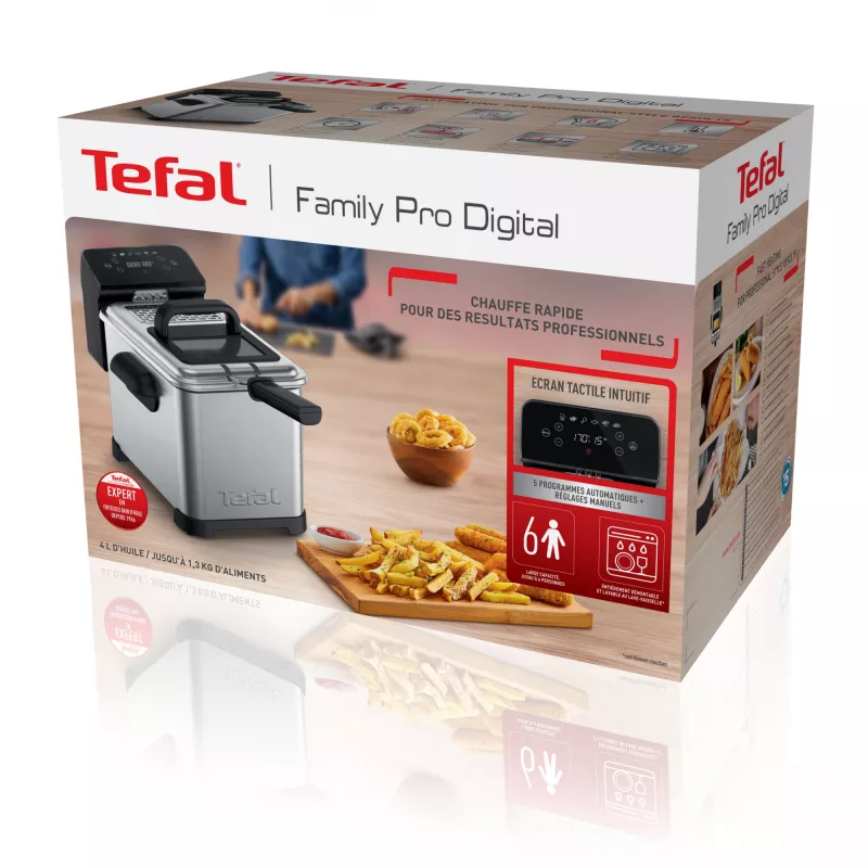 Tefal Family Pro FR507D singolo 4 L a sé stante 2400 W friggitrice acciaio inox
