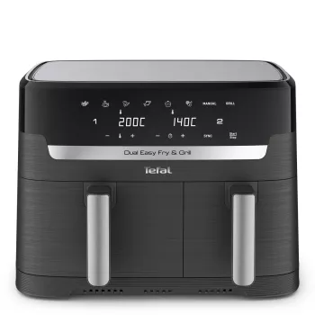 Tefal Dual Easy Fry & Grill EY905B doppio da 8,3 L a sé stante 2700 W friggitrice ad aria calda grigio