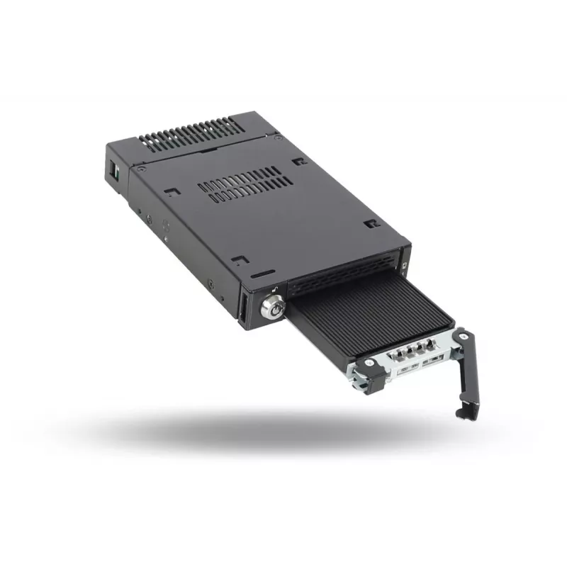 ICYDOCK Mobile Rack con blocco a chiave miniSAS da 1xM.2 NVMe a 1 vano da 3,5 pollici