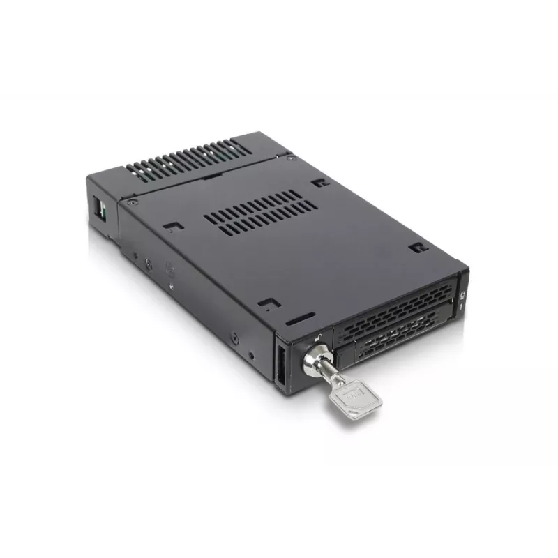 ICYDOCK Mobile Rack con blocco a chiave miniSAS da 1xM.2 NVMe a 1 vano da 3,5 pollici