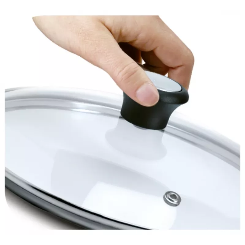 Coperchio per padella Jamie Oliver, Ø 32cm trasparente/acciaio inox