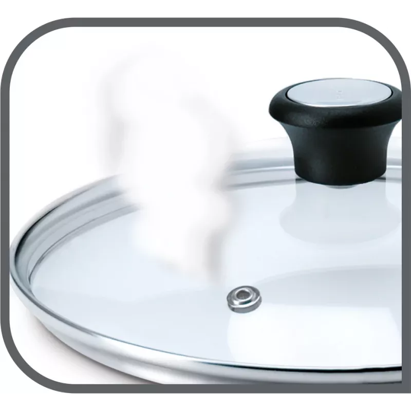 Coperchio per padella Jamie Oliver, Ø 32cm trasparente/acciaio inox