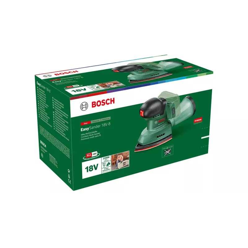 Levigatrice orbitale senza fili Bosch EasySander 18V-8