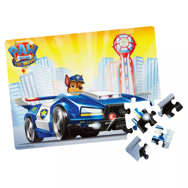Giochi PAW Patrol Il Film, puzzle da 48 pezzi per bambini dai 4 anni, Chase