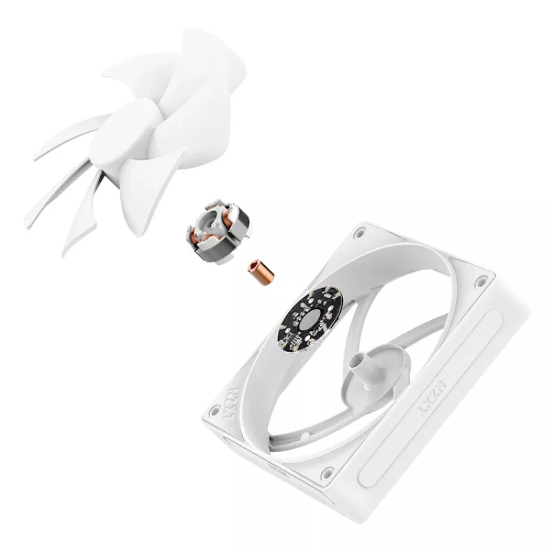 Ventola di raffreddamento NZXT F120p 120mm bianca Static Pressure