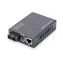 DIGITUS convertitore multimediale, multimodale 10/100Base-TX su 100Base-FX, incl. alimentatore connettore SC, fino a 2 km