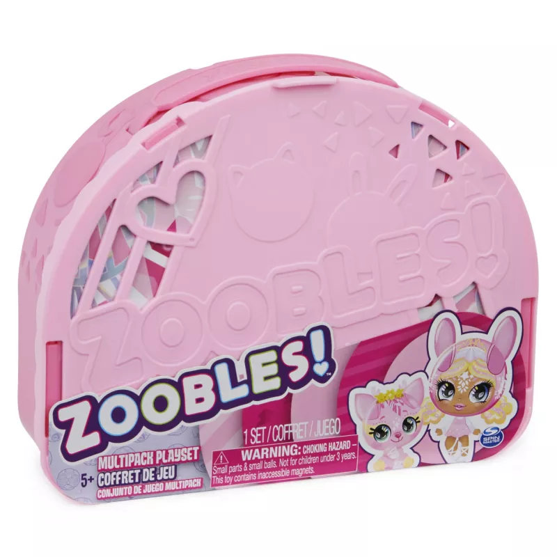 Zoobles, Dance Studio playset multipack e valigetta portaoggetti con 3 figure da collezione esclusive che si trasformano, giocattolo per bambine da 5 anni