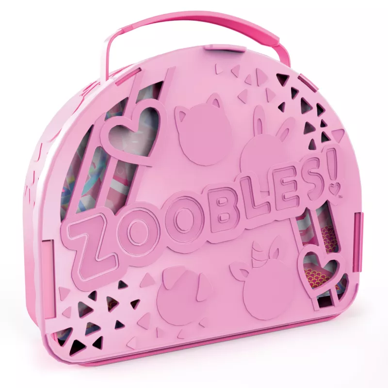 Zoobles, Dance Studio playset multipack e valigetta portaoggetti con 3 figure da collezione esclusive che si trasformano, giocattolo per bambine da 5 anni
