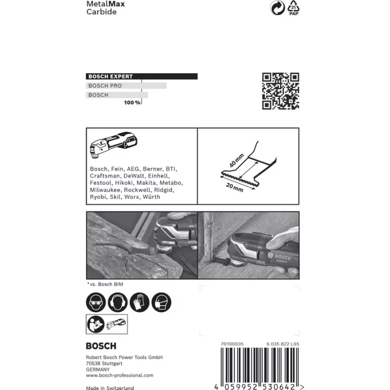 Bosch 2 608 900 012 accessorio per utensili multifunzione lama per taglio a tuffo
