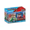 Playmobil set magazzino merci PLAYMOBIL 70773 con rampa di carico e carrello elevatore