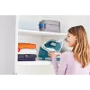 Tefal Express Easy SV6131E0 stazione di stiro a vapore, 5,8 bar, 120 g/min, colpo di vapore 350 g/min, 1,7 l, spegnimento automatico, bianco/turchese