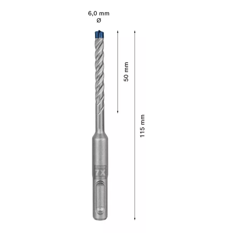 Punta Bosch SDS plus-7X 6mm 115mm