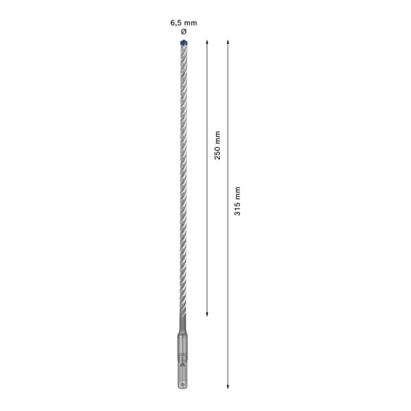 Punta Bosch SDS plus-7X 6,5 mm 315 mm