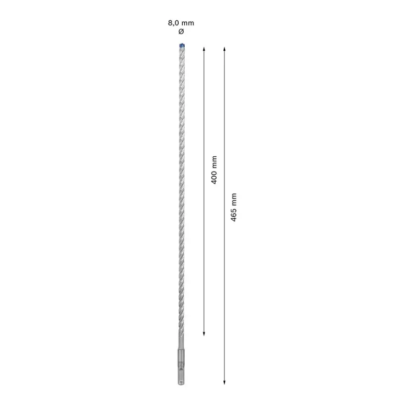 Punta Bosch SDS plus-7X 8 mm 465 mm