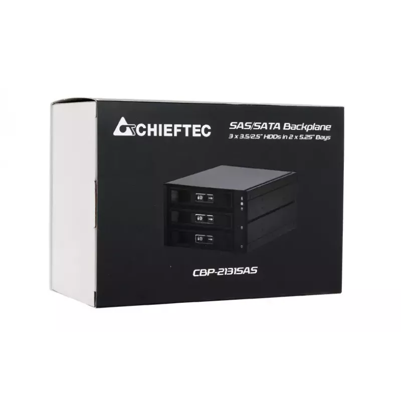 Chieftec CBP-2131SAS vassoio per unità disco pannello supporto nero