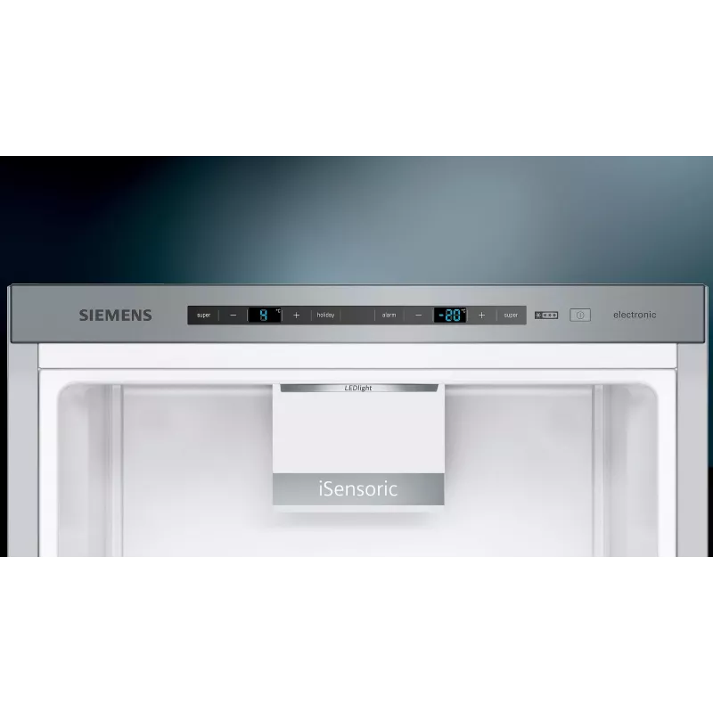 Siemens iQ500 KG39EAICA frigorifero combinato a libera installazione 343 L argento