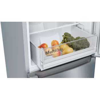 Bosch Serie 2 KGN33NLEB frigorifero combinato a libera installazione 282 L acciaio inox