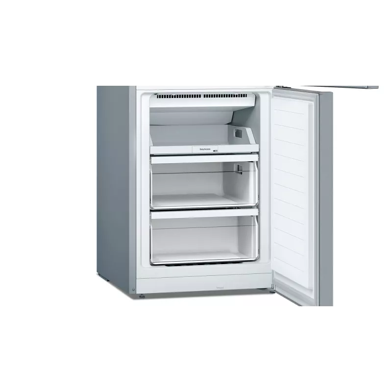 Bosch Serie 2 KGN33NLEB frigorifero combinato, libera installazione, 279 l, No Frost, E, acciaio inox