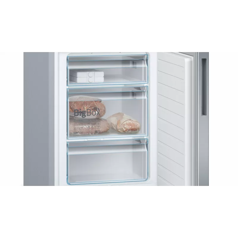 Bosch Serie 6 KGE39ALCA frigorifero combinato, libera installazione, 201 cm, congelatore 94 l, C, acciaio inox