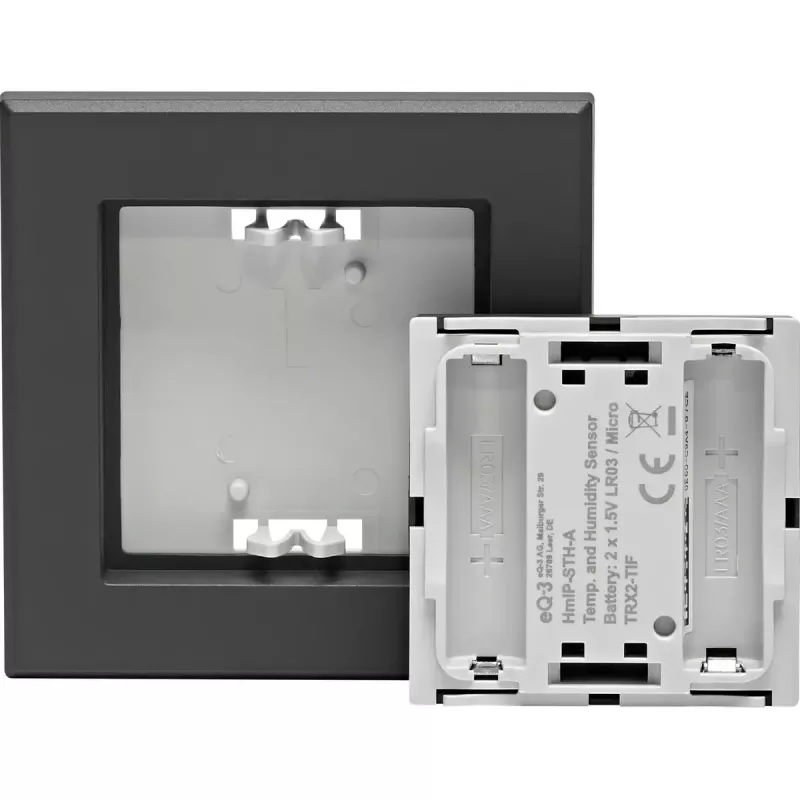 Sensore di temperatura e umidità interna HomeMatic HmIP‑STH‑A antracite, sensore smart home wireless