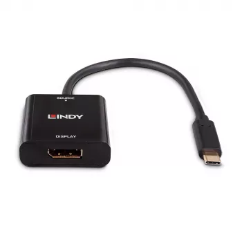 Convertitore Lindy USB Type-C a DisplayPort 4K144, USB Type-C, uscita DisplayPort, 3840 x 2160 pixel