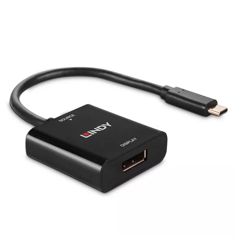 Convertitore Lindy USB Type-C a DisplayPort 4K144, USB Type-C, uscita DisplayPort, 3840 x 2160 pixel