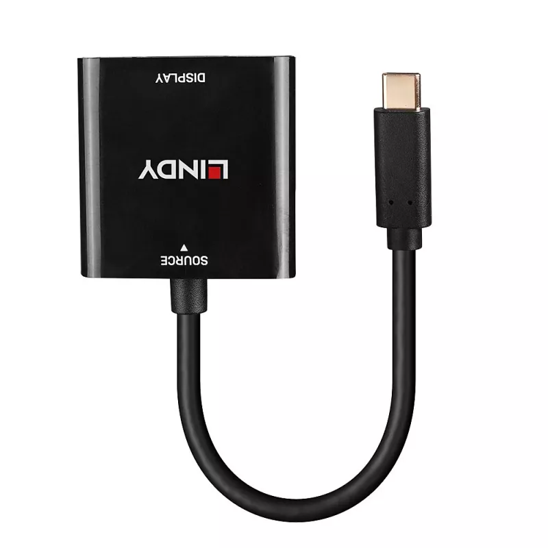 Convertitore Lindy USB Type-C a DisplayPort 4K144, USB Type-C, uscita DisplayPort, 3840 x 2160 pixel