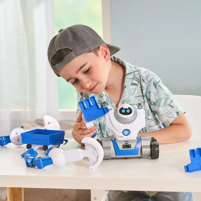 VTech V-Bot, bambino/bambina, 5 anni, con suono VTech V-Bot. Tipo di batteria: AA. Colore prodotto: nero, blu, bianco