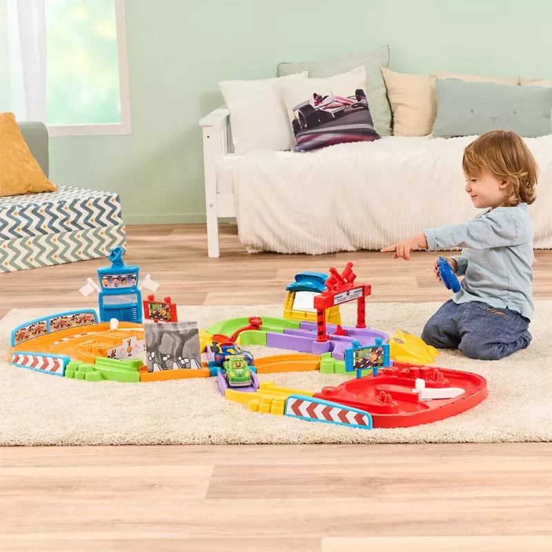 Tut Tut Baby Flitzer pista da corsa – set interattivo con veicolo da spingere