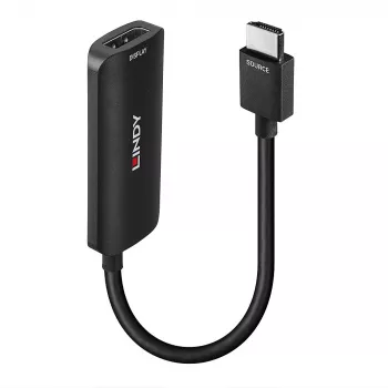 Lindy convertitore HDMI 4K60 a DisplayPort 1.2, 157 m, HDMI Type-A (standard), DisplayPort, connettore maschio, connettore femmina, dritto
