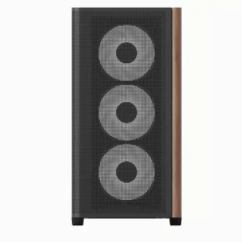Mini Tower PC Aerocool D301A nero legno alimentatore ATX