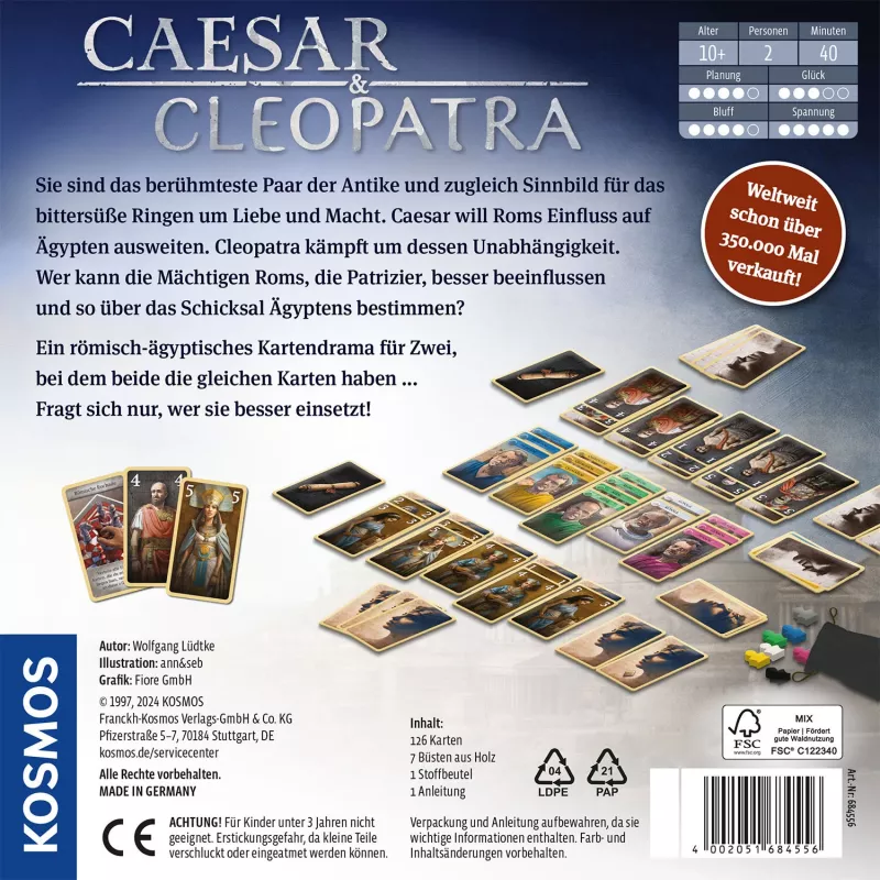 Kosmos Caesar & Cleopatra 40 min Gioco di carte Strategia