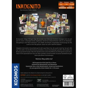 Kosmos Masters of Crime - Inkognito 150 min Gioco da tavolo Detective