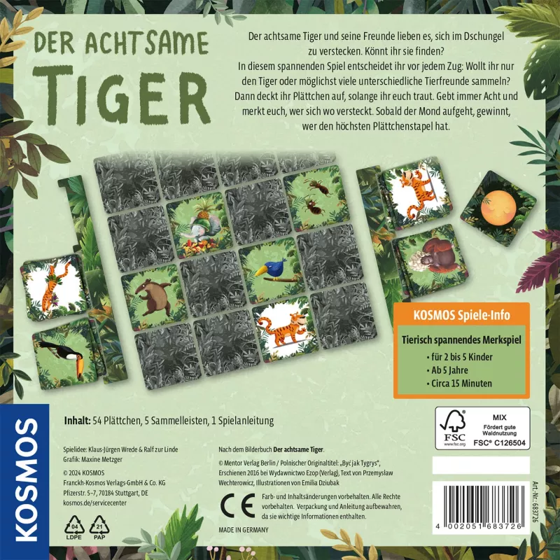 Kosmos 45496916 Gioco da tavolo/carte 15 min Gioco da tavolo Memoria