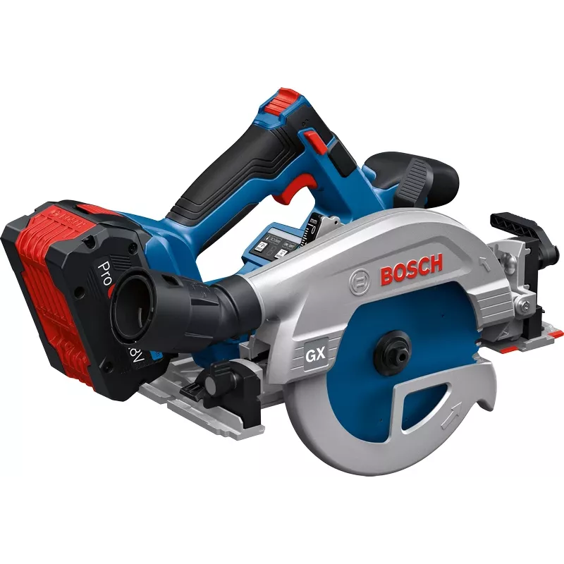 Sega circolare a batteria Bosch GKS 18V-57-2 GX Professional 06016C1000, 18 V, lama da 165 mm, foro da 20 mm, solo (senza batteria e caricabatterie), blu/nero