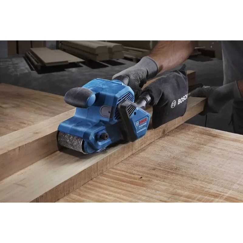 Bosch GBS 750 Professional Levigatrice a nastro Nero, Blu 850 W