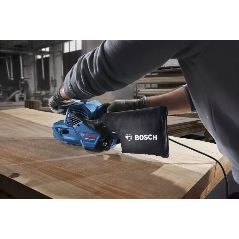 Bosch GBS 750 Professional Levigatrice a nastro Nero, Blu 850 W