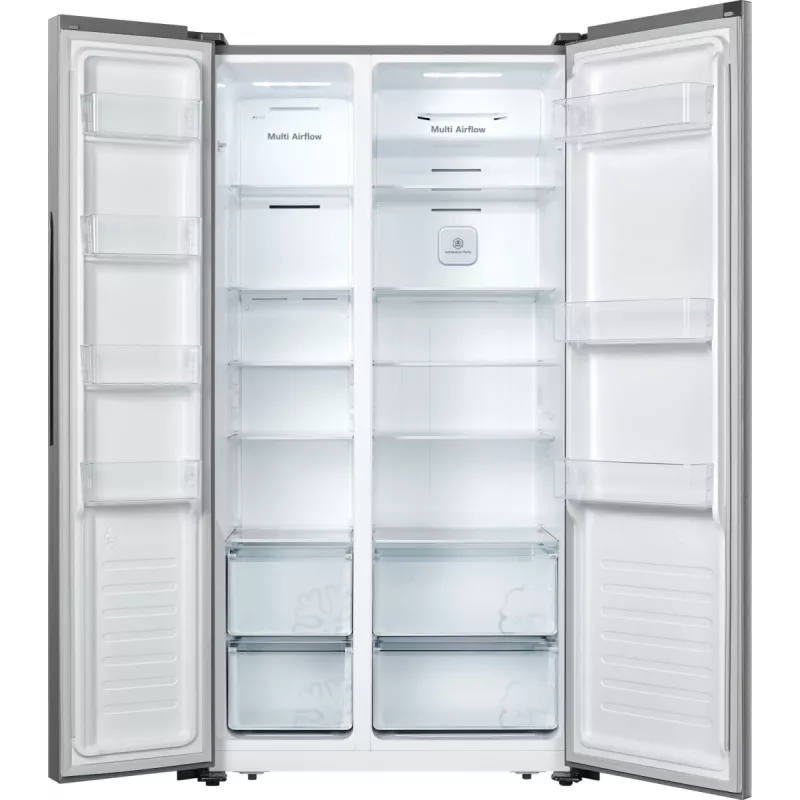 Hisense RS677N4ACC Frigorifero Side-by-Side freestanding 519 L acciaio inox