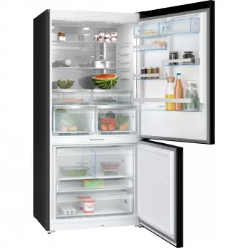Bosch Serie 8 KGP86AXB0N Frigorifero combinato a libera installazione 621 L nero, acciaio inox