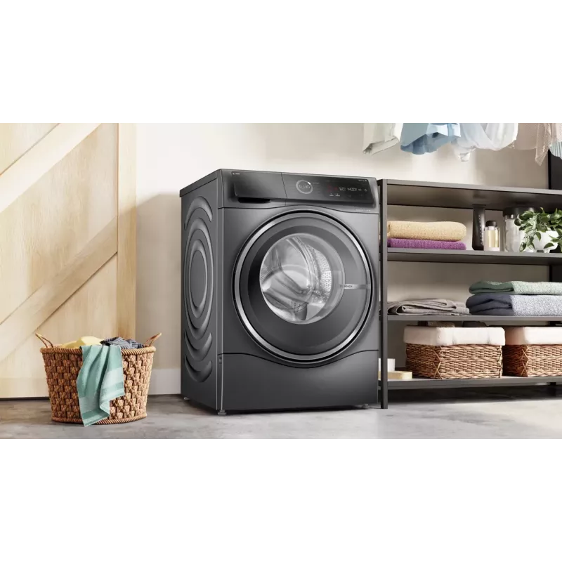 Bosch Serie 8 WNC254AS0 lavasciuga a libera installazione carica frontale acciaio inox